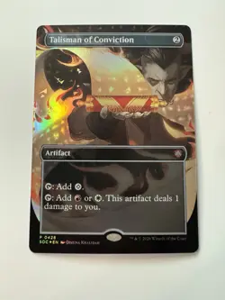 Talisman of Conviction Borderless Foil 428 Promo - MTG Secrets of Strixhaven - Image 1