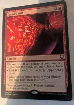 Jeska's Will Commander Legends Regular 187/361 Magic the Gathering - Image 1