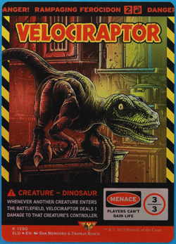 Velociraptor | Rampaging Ferocidon (Secret Lair Promo) FOIL MINT CARD (503483) - Image 1