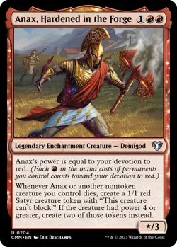 NM Foil - Anax, Hardened in the Forge [CMM - 204] Commander Masters - Image 1