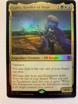 MTG 1x FOIL Galea, Kindler of Hope 1 Adventures in Forgotten Realms Magic x1 NM - Image 1
