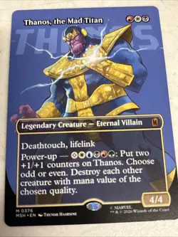 Wizards of the Coast MTG Marvel Thanos, the Mad Titan Marvel 0376 Mythic EN BB - Image 2