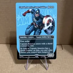 MTG Marvel Super Heroes Logo-Art Captain America Super-Soldier Nonfoil - Image 1