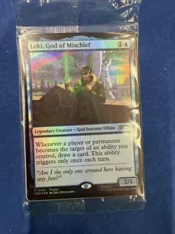 1x FOIL Loki, God of Mischief Promo Magic Con Amsterdam MTG - Image 1