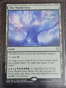 Magic the Gathering Kaldheim World Tree Rare Land 2021 Unplayed NM - Image 1