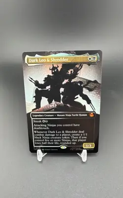 Dark Leo & Shredder (Borderless) Teenage Mutant Ninja Turtles Foil (READ) - Image 1