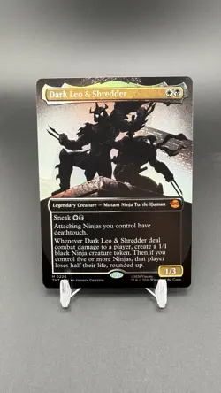 Dark Leo & Shredder (Borderless) Teenage Mutant Ninja Turtles Foil (READ) - Image 2