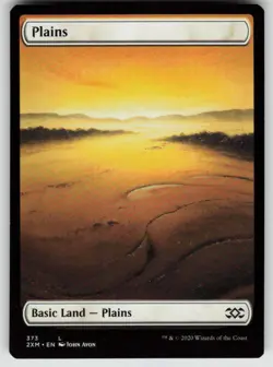 Plains (373) 373 Land Double Masters Magic: The Gathering Near Mint - Image 1