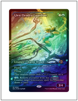 1x Glen Elendra Guardian, Showcase Foil 0383, Lorwyn Eclipsed, Magic MTG NM - Image 1