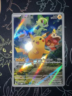 Pikachu 027 Sv: Scarlet & Violet 2023 Holo Pokemon TCG Promo Card English - Image 1