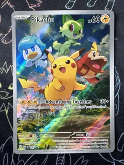 Pikachu 027 Sv: Scarlet & Violet 2023 Holo Pokemon TCG Promo Card English - Image 4