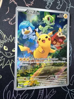Pikachu 027 Sv: Scarlet & Violet 2023 Holo Pokemon TCG Promo Card English - Image 5