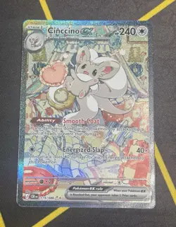 Pokemon TCG Chaos Rising Cinccino ex NM Special Illustration Rare 119/086 - Image 1