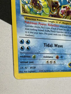 Pokemon 2000 Misty's Gyarados 13/132 Holo Rare - Gym Challenge Unlimited (LP) - Image 4