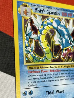 Pokemon 2000 Misty's Gyarados 13/132 Holo Rare - Gym Challenge Unlimited (LP) - Image 5