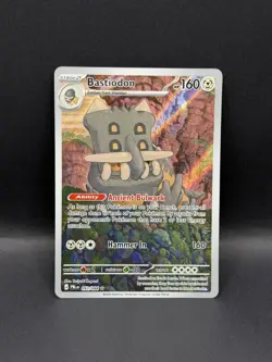 Bastiodon 093/084 IR Pitch Black ILLUSTRATION RARE Pokemon English Me05 HOLO EN - Image 1