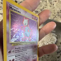 WOTC Mewtwo 10/102 Base Set Unlimited Holo Rare 60 HP English 1999 - Image 3