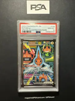 2025 The Pokemon Company Rotom ex 126/094 Me02 SIR Holo EN PSA 10 - Image 1