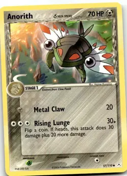 Anorith 57/110 Common Holon Phantoms Pokemon Lightly Played - Image 1