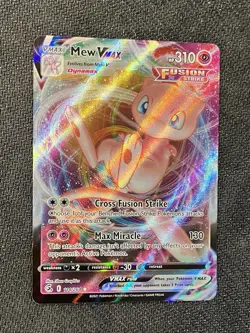 Pokemon Mew VMAX 114/264 Fusion Strike Ultra Rare Holo Near Mint - Image 3