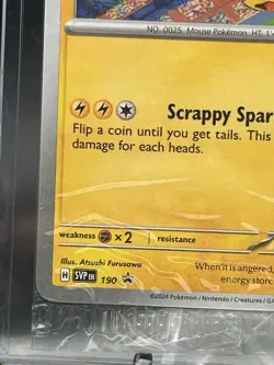 Pikachu 190 SV: Scarlet & Violet Promo Promo Regular English 70 HP Pokemon - Image 3