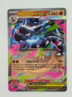 Mega Charizard X ex 013/094 Double Rare Phantasmal Flames Pokemon Holo Near Mint - Image 1
