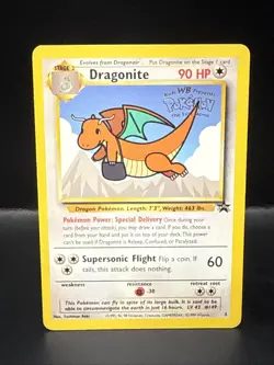 Pokemon TCG Dragonite #5 Black Star Promo, WB the First Movie, Stamped Card A - Image 1