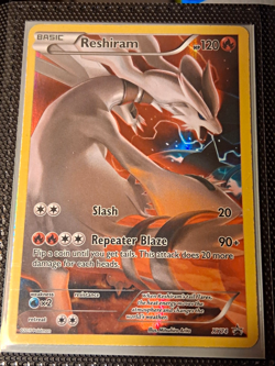 Pokemon TCG Reshiram XY74 XY Black Star Promos Full Art Holo Promo EN 2015 - Image 1