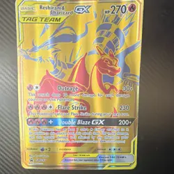 The Pokemon Company Reshiram & Charizard GX SM247 Jumbo Promo Holo English 270 - Image 1