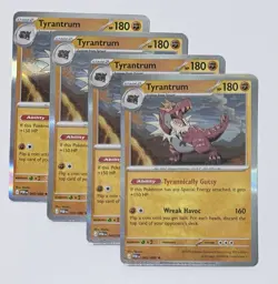4x Play-Set Tyrantrum 045/088 Holo Rare - Perfect Order - NM - Pokemon TCG - Image 1