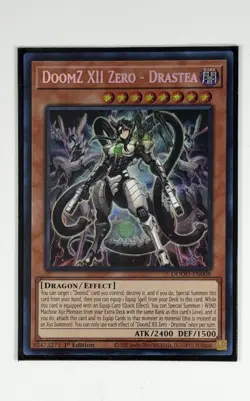 Yu-Gi-Oh! DoomZ XII Zero - Drastea (secret rare) DOOD-EN008 1st Ed - Image 1