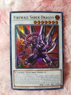 (3) Yu-gi-oh! Firewall Saber Dragon ALIN-EN038 Super Rare Alliance Insight - Image 2