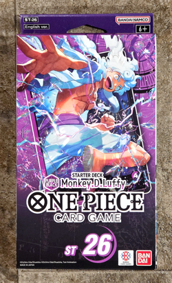 One Piece Card Game ST-26 Purple/Black Monkey D. Luffy Starter Deck Sealed EN - Image 1
