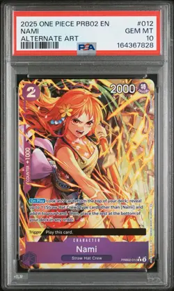 Nami (Alternate Art) PRB02-012 Premium Booster -The Best- Vol. 2 Foil PSA 10 - Image 1