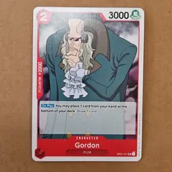 One Piece Gordon (OP01-011/284) OP01 Romance Dawn NM TCG CCG - Image 1