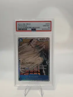 2022 One Piece Crocodile St03 Super Pre-release Psa 10 - Image 1