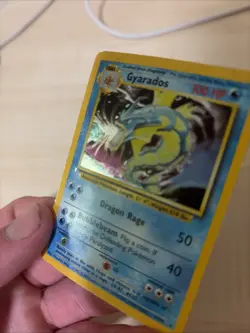 1999 Pokemon Gyarados 6/102 Holo Rare Base Set WOTC Vintage LP/MP - Image 3