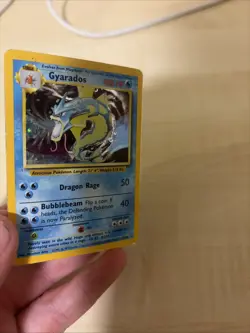 1999 Pokemon Gyarados 6/102 Holo Rare Base Set WOTC Vintage LP/MP - Image 4