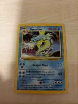1999 Pokemon Gyarados 6/102 Holo Rare Base Set WOTC Vintage LP/MP - Image 5