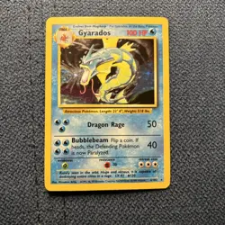 1999 Pokemon Base Set Spanish Gyarados 6/102 Holo Rare WOTC Vintage LP/MP - Image 1