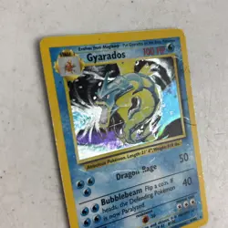 Gyarados 6/102 Base Set Pokemon Card Holo Rare MP - Image 3
