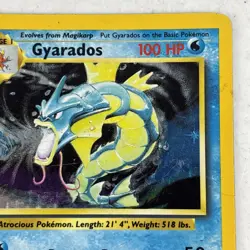 Gyarados 6/102 Base Set Pokemon Card Holo Rare MP - Image 5