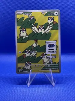 Pokemon TCG Pidgey Illustration Rare Card 207/197 Sv03: Obsidian Flames - Image 1