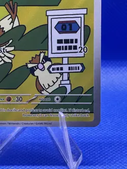 Pokemon TCG Pidgey Illustration Rare Card 207/197 Sv03: Obsidian Flames - Image 4