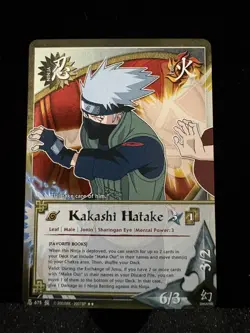 Naruto Cards - Kakashi Hatake Favorite Books Rare Foil 675 1st Edition TP4 - Image 1