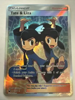 TATE AND LIZA Trainer Textured Holographic Goddess Custom Art Foil TCG Card - Image 1