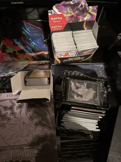 500+ Eng Pokemon Card Bulk Lot - Pitch Black Set Includes Holos & Reverse Holos! - Image 2