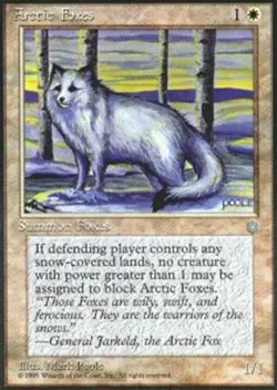 X4 Arctic Foxes Ice Age LP/NM MTG Magic DNA GAMES - Image 1