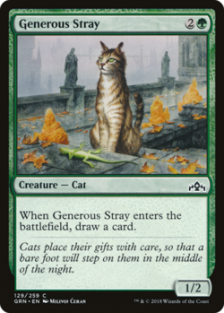 X4 Generous Stray Guilds of Ravnica LP/NM MTG Magic DNA GAMES - Image 1