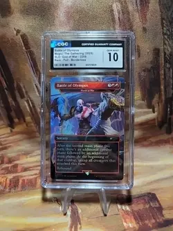 MTG Battle of Olympus #2208 🌈Foil Borderless SLD God of War Greek CGC 10 💎 - Image 1